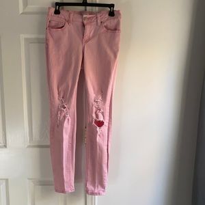 Crown & Ivy pink skinny Jeans